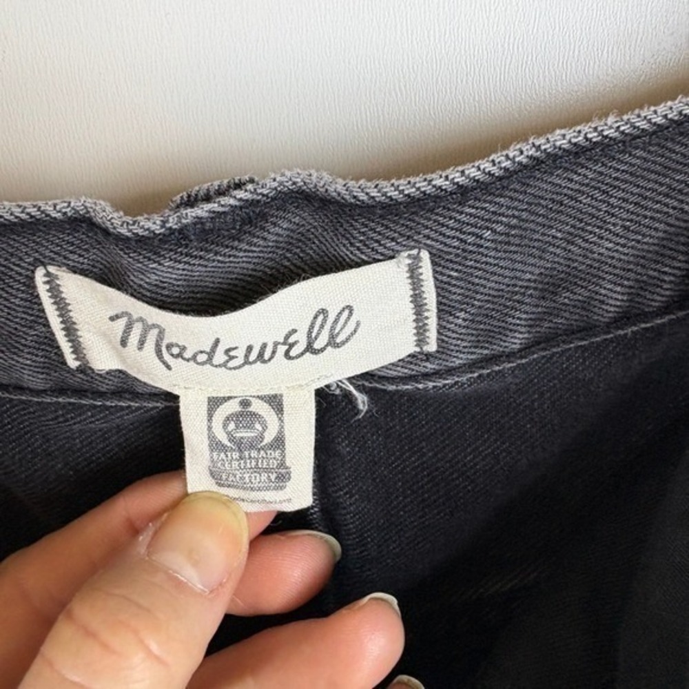 Madewell Balloon Jeans Charcoal Grey High Rise Size 26 - Picture 4 of 8